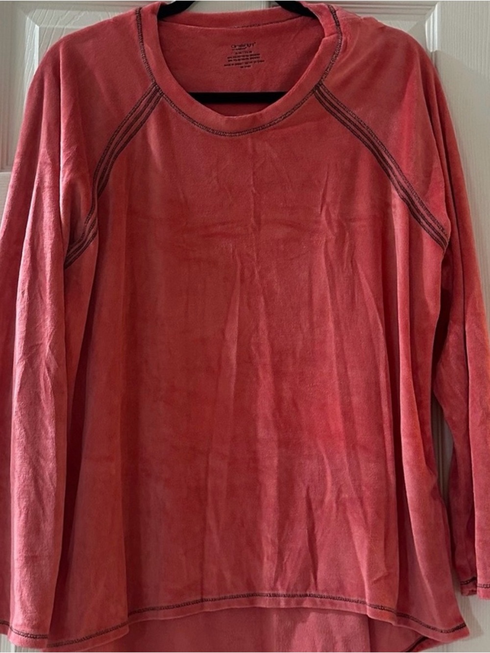 Women's Coral Long Sleeve Pajama Top
